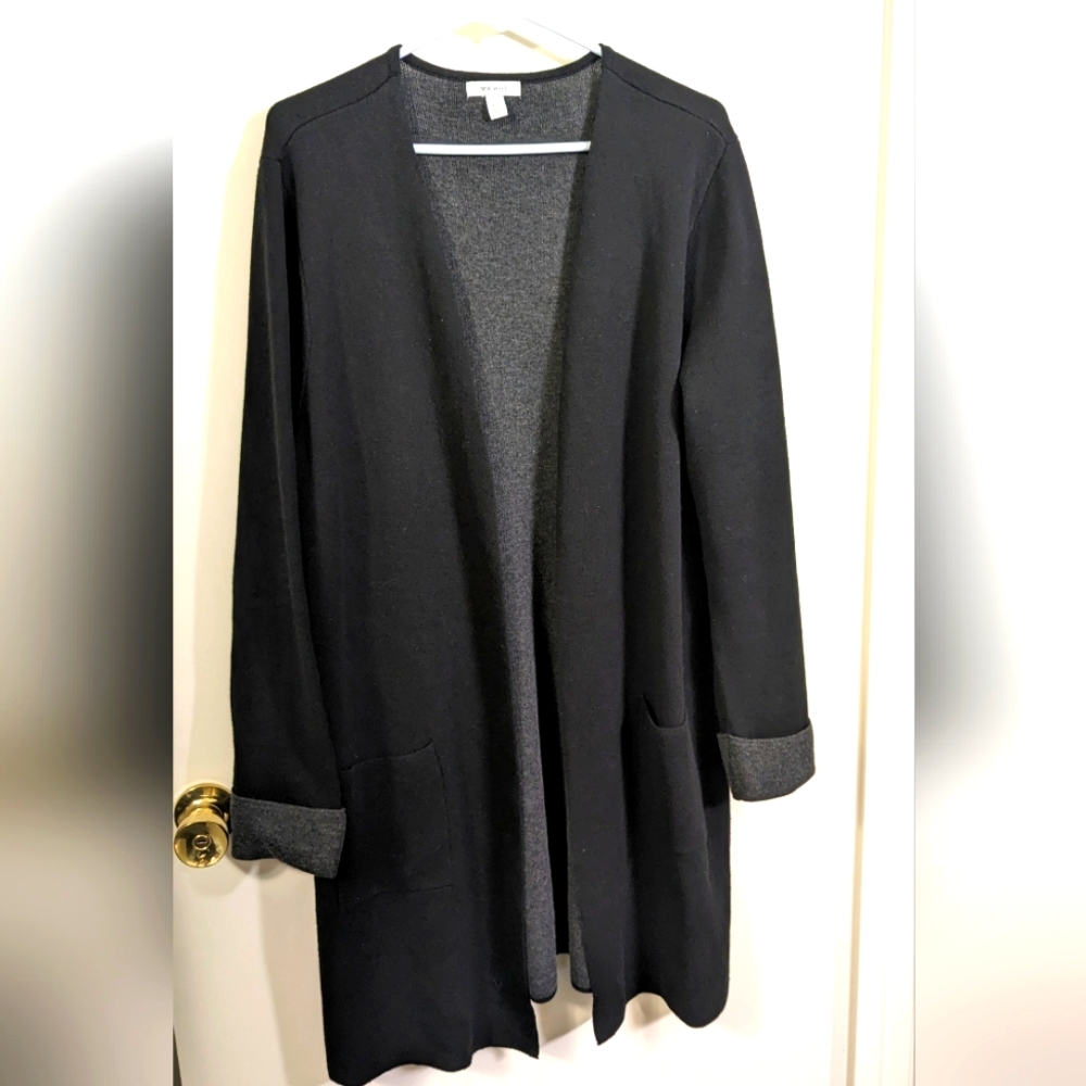 Nine West long open front cardigan